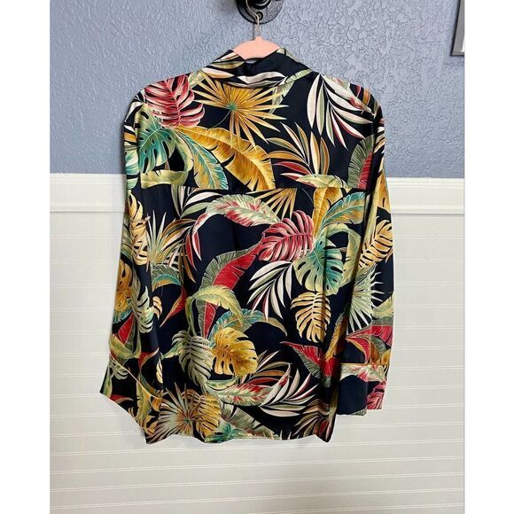 Peterysn Savani Ravello Satin Button Down Blouse Women's Size XS NWT - Picture 10 of 10